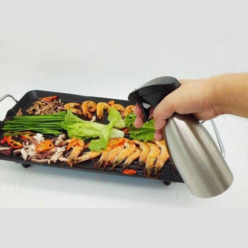 500ml Stainless Steel Cooking Oil Spray Bottle for BBQ and Kitchen Use view 9