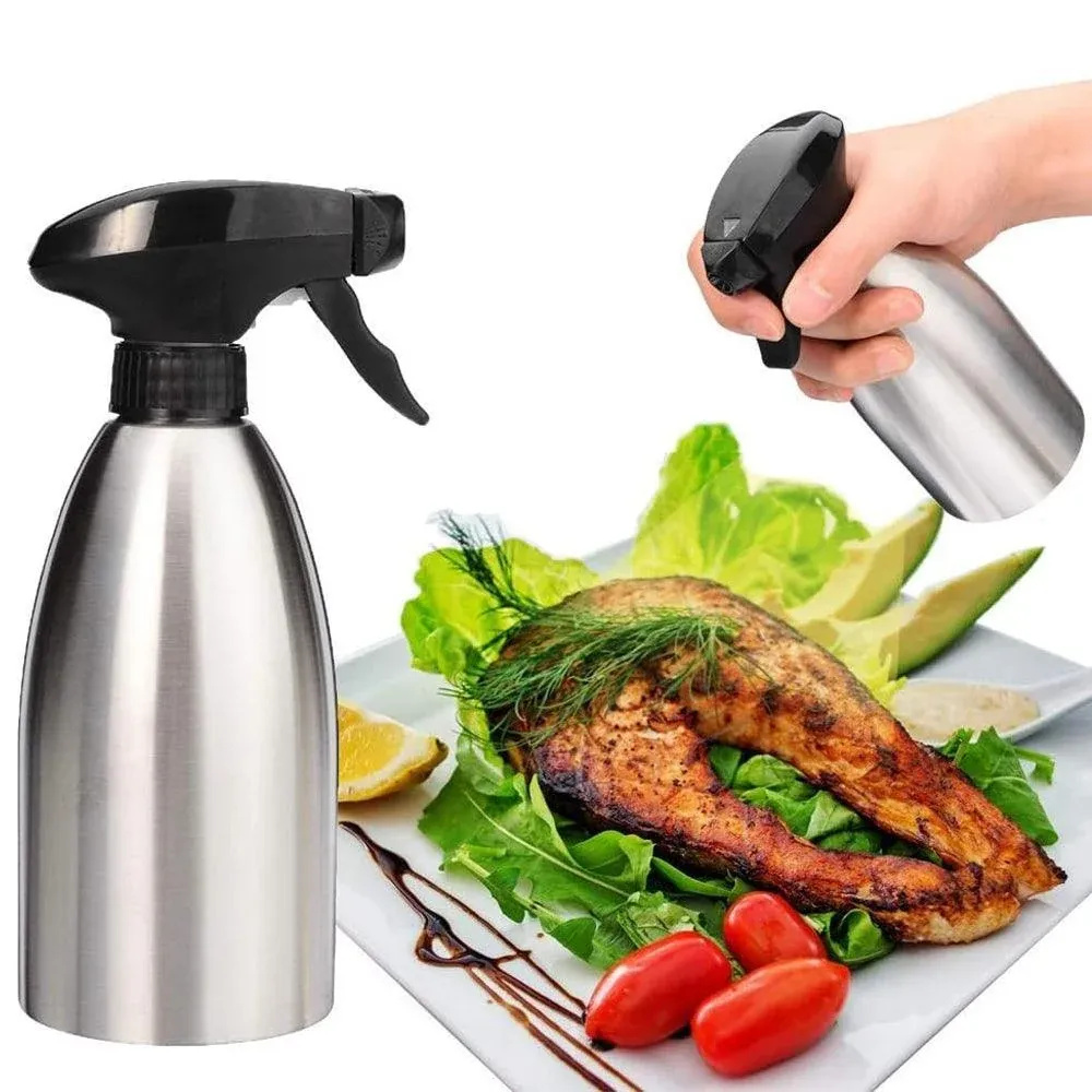 500ml Stainless Steel Cooking Oil Spray Bottle for BBQ and Kitchen Use view 13