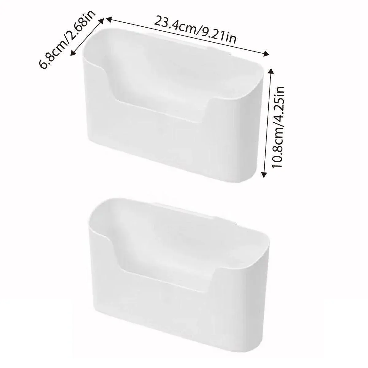 2PCS Wall Mounted Storage Rack Kitchen Bathroom Cabinet Door Sundries Holder view 3