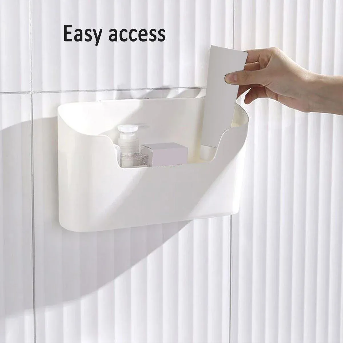 2PCS Wall Mounted Storage Rack Kitchen Bathroom Cabinet Door Sundries Holder view 10