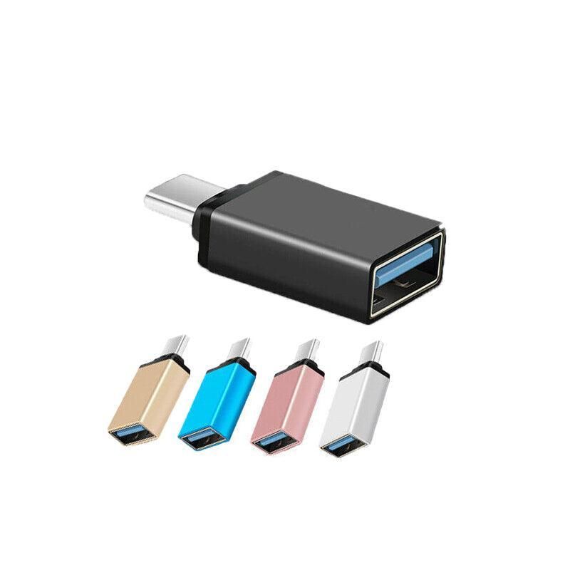 USB Type-C to USB 3.0 Adapter OTG Converter for Phone Tablet Laptop - Silver view 3