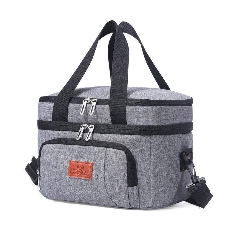 10L Insulated Lunch Bag Waterproof Cooler Bag with Strap for Picnic Work Travel view 2