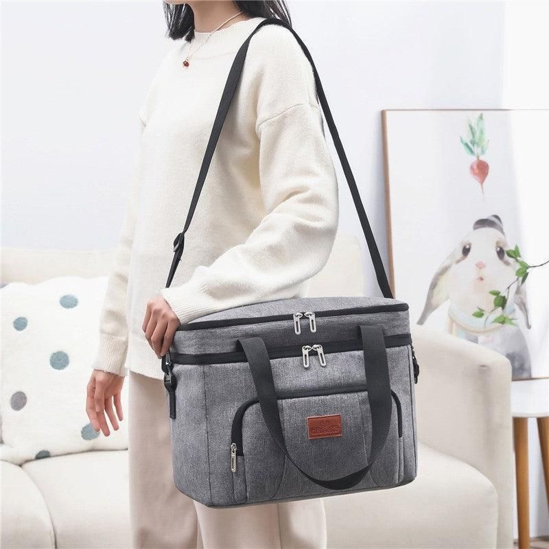10L Insulated Lunch Bag Waterproof Cooler Bag with Strap for Picnic Work Travel view 7