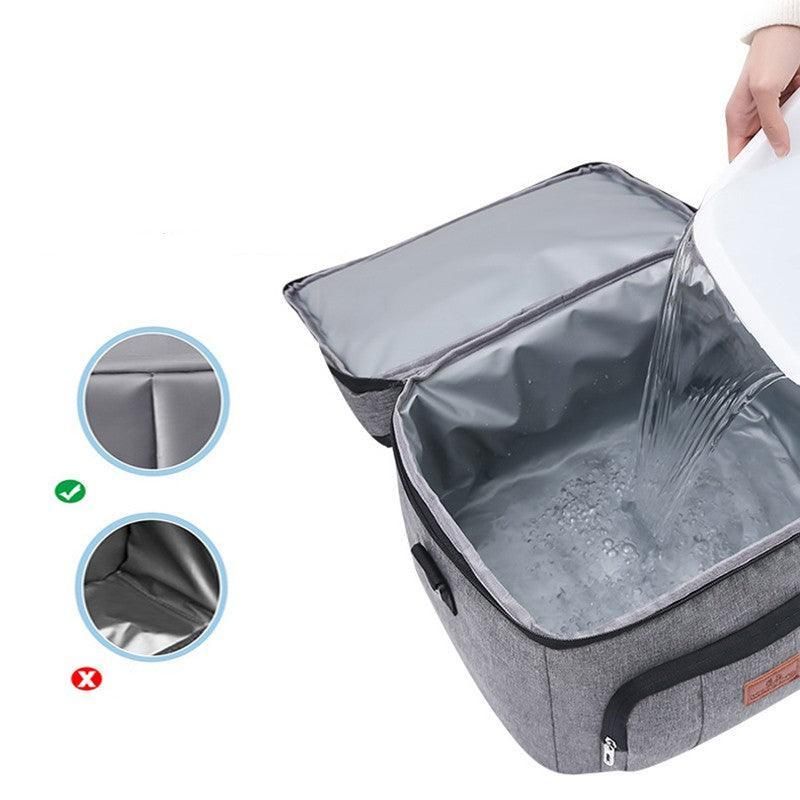 10L Insulated Lunch Bag Waterproof Cooler Bag with Strap for Picnic Work Travel view 9