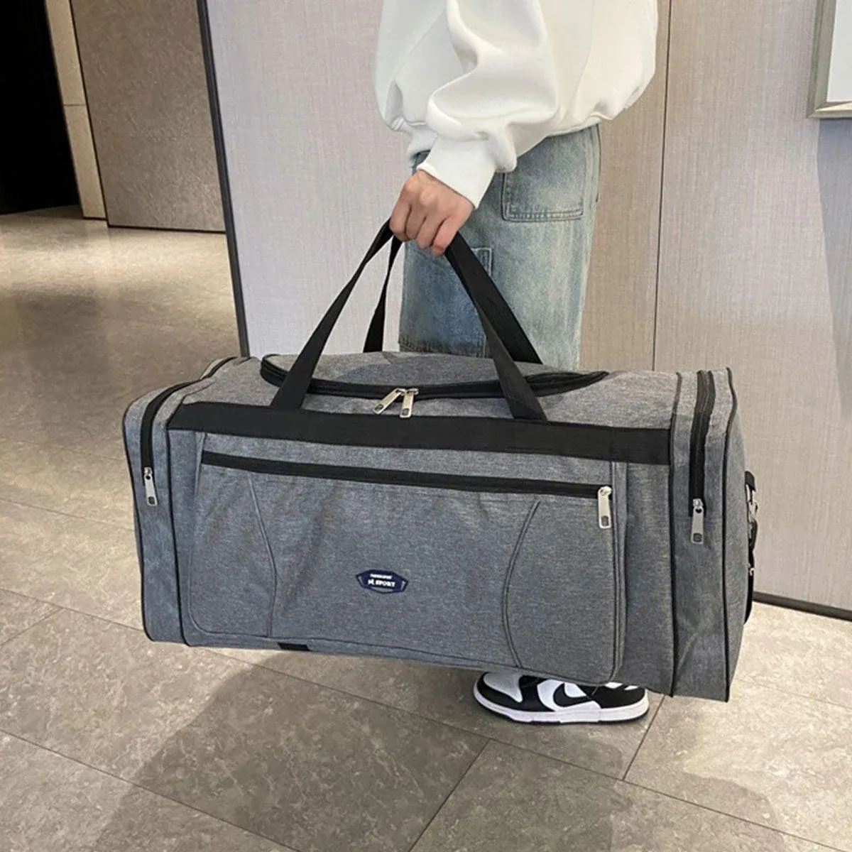 Large Capacity Waterproof Travel Luggage Bag Lightweight Foldable Handbag view 13