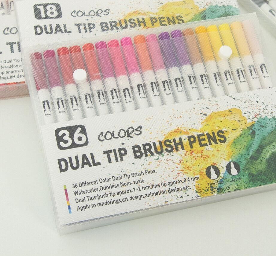 12-120 Watercolor Brush Pen Set Artist Sketch Marker - White-36 Colours view 11