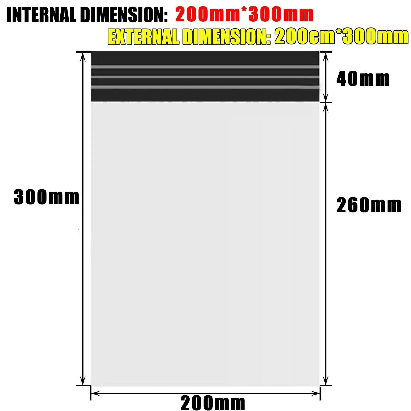 Poly Mailer Bags Mailing Satchel Plastic Courier Self Sealing Packing view 12