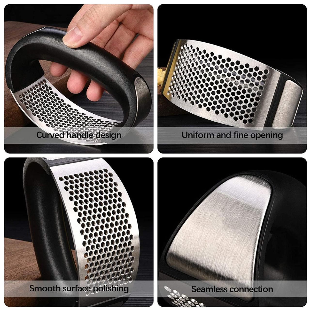 Stainless Steel Garlic Masher Press Crusher Squeezer Masher Kitchen Gadget view 8