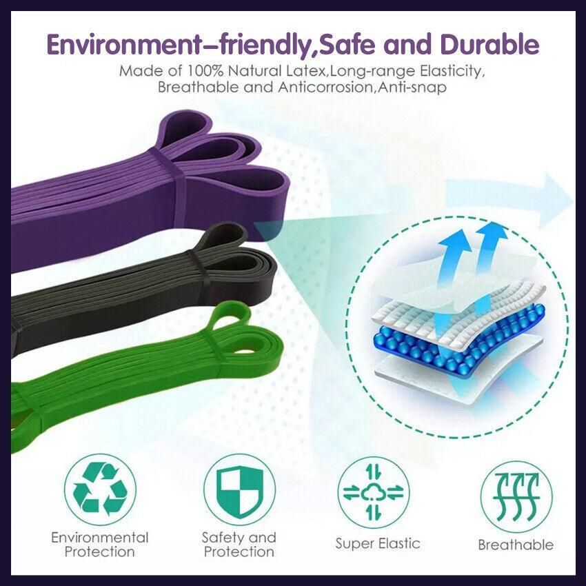 Heavy Duty Resistance Yoga Band Loop Exercise Fitness Workout Band Gym Band view 6