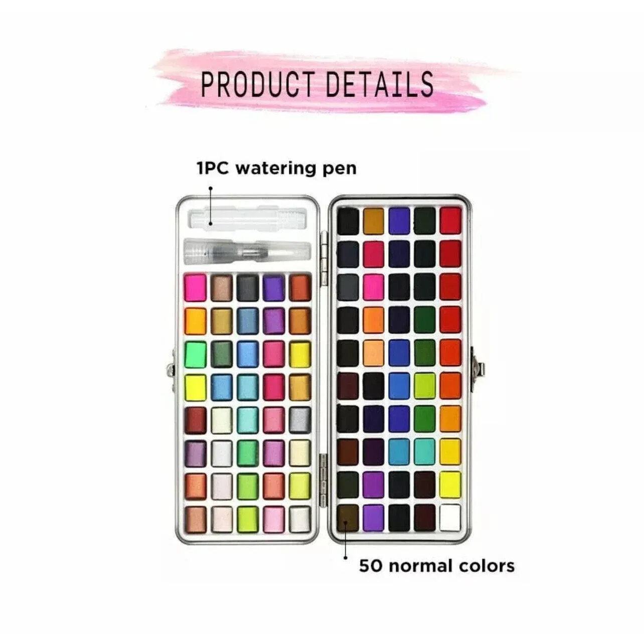 12-90 Watercolour Paint Set With Brush Painting Water Colour Kits - 12 Colours view 9