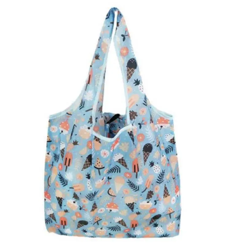Reusable Foldable Light Waterproof Shopping Bags Carry bag Grocery Big - B-01 — image 1
