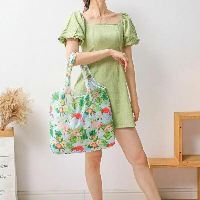 Reusable Foldable Light Waterproof Shopping Bags Carry bag Grocery Big - B-01 view 4