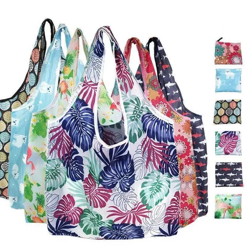 Reusable Foldable Light Waterproof Shopping Bags Carry bag Grocery Big - B-02 view 2