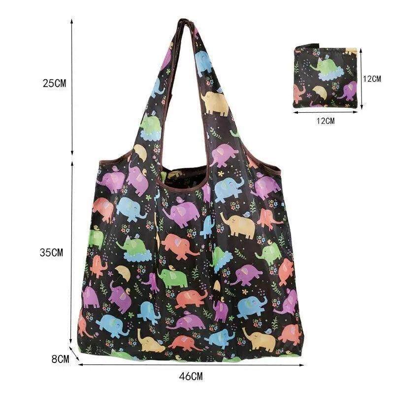 Reusable Foldable Light Waterproof Shopping Bags Carry bag Grocery Big - B-02 view 5