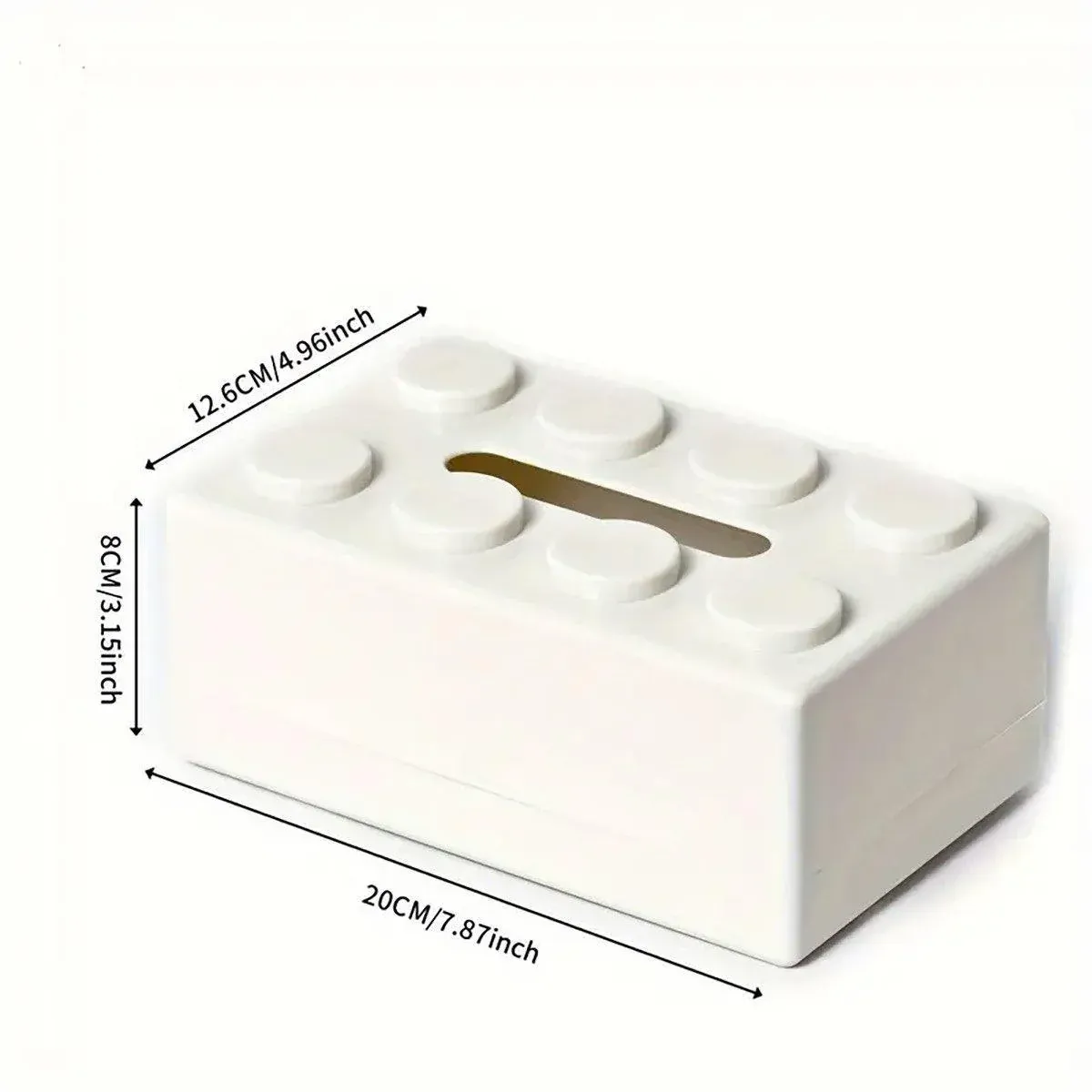 Tissue Box Cover Creative Building Block Cute Napkin Dispenser Holder Home view 4