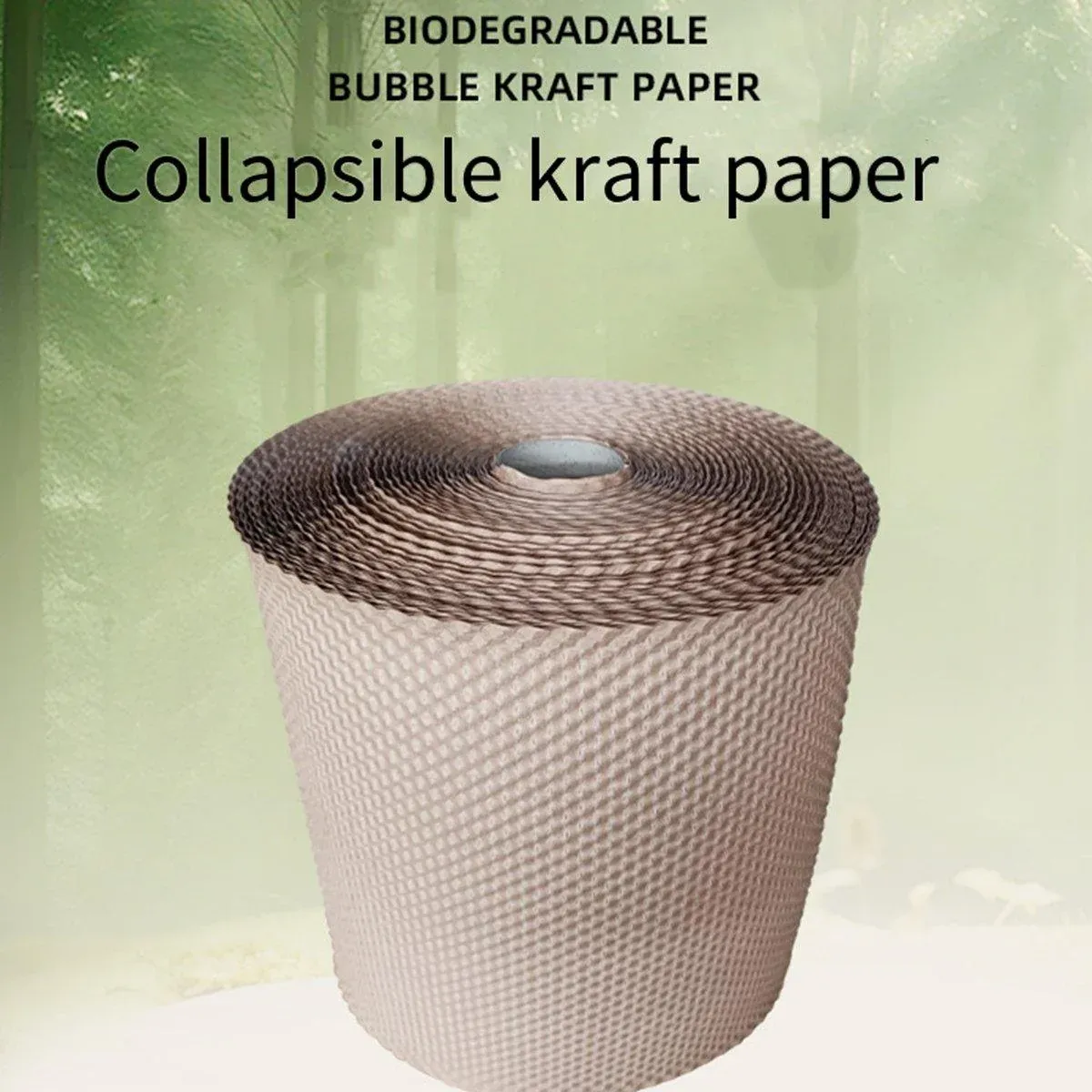 Cowhide Pressure Bubble Paper Roll Shock Absorbing Biodegradable Cushioning view 12