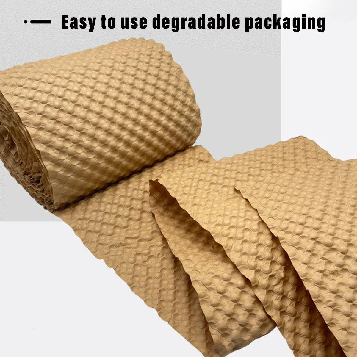 Cowhide Pressure Bubble Paper Roll Shock Absorbing Biodegradable Cushioning view 15
