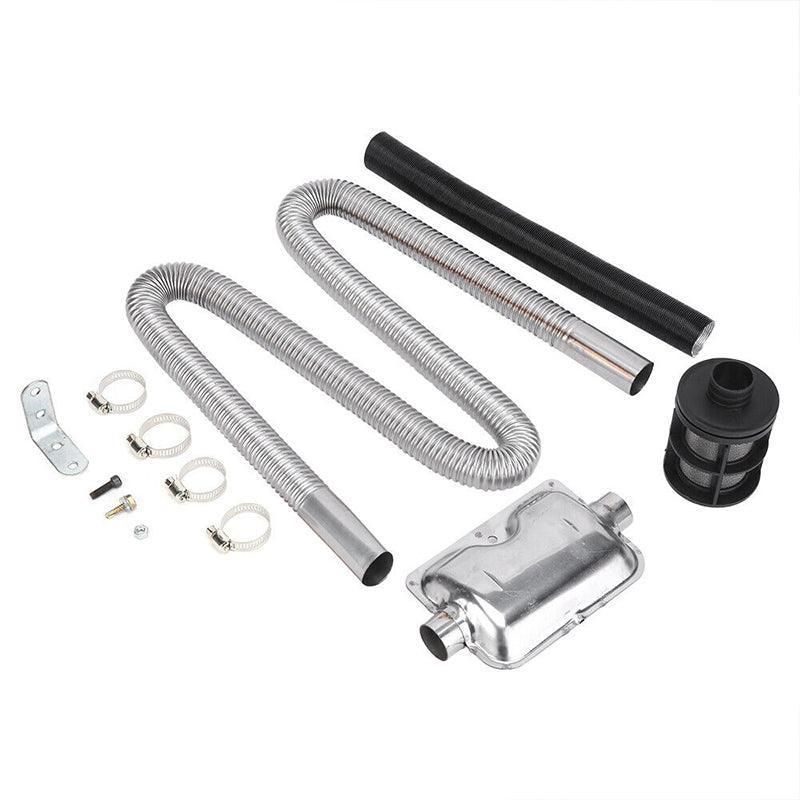 Air Diesel Parking Exhaust Pipe Hose with 24Mm Silencer Muffler Filter view 2