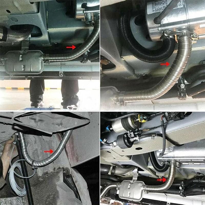 Air Diesel Parking Exhaust Pipe Hose with 24Mm Silencer Muffler Filter view 5
