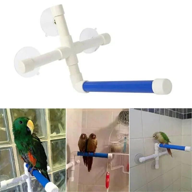 Bird Perch Stand Parrot Play Paw Grinding Stands Rack Shower Bath Platform Toys view 7