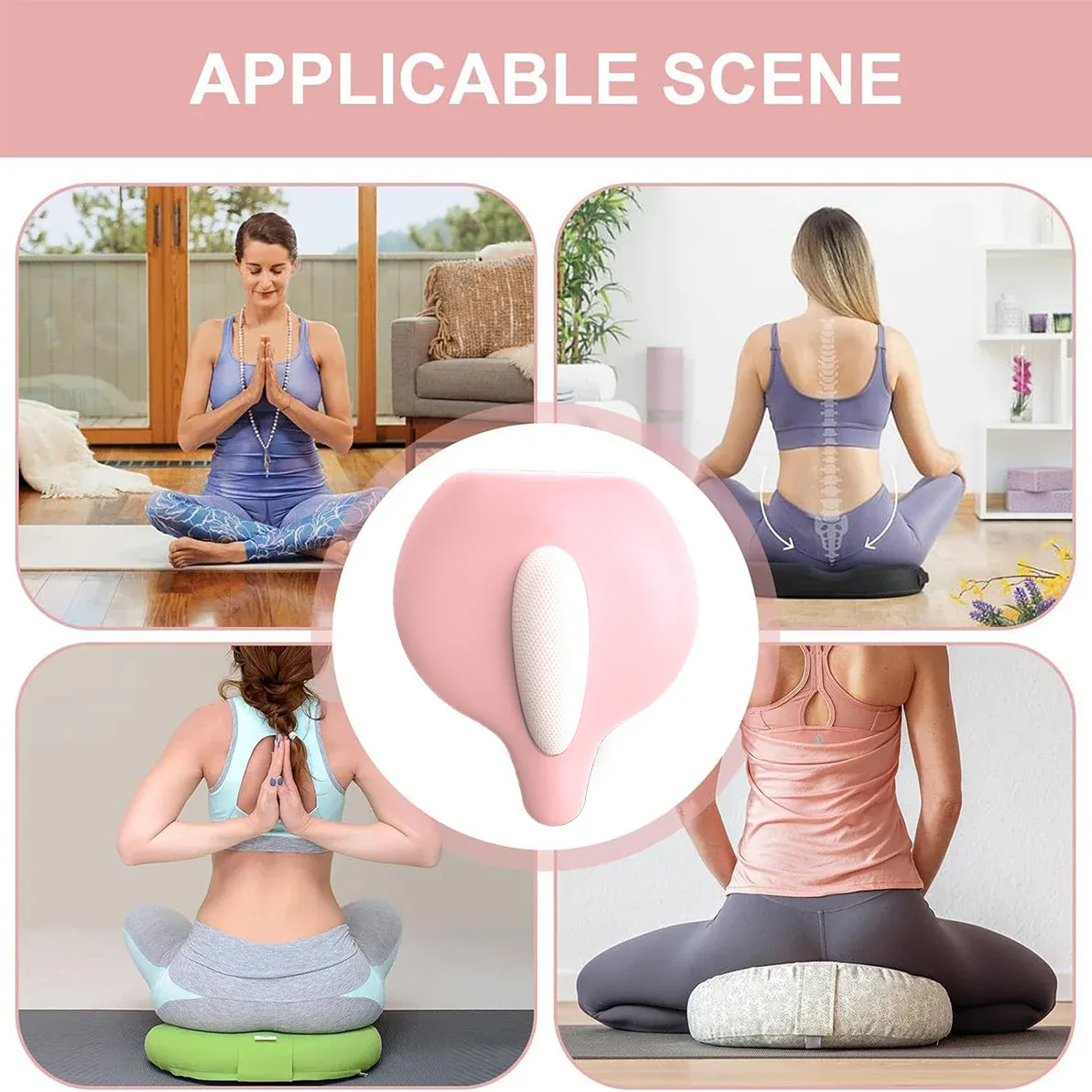 Hip and Inner Thigh Squeeze Trainer Compact Fitness Tool for Home Workouts - Pink view 6