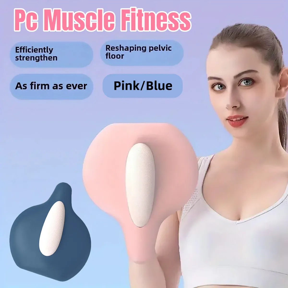 Hip and Inner Thigh Squeeze Trainer Compact Fitness Tool for Home Workouts - Pink view 10