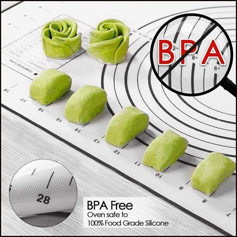 Non-Stick Silicone Baking Mat Rolling Cake Dough Scale Pastry Clay Fondant view 4