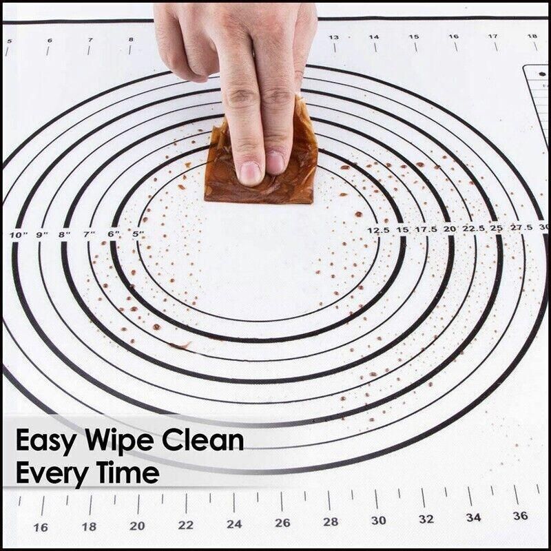 Non-Stick Silicone Baking Mat Rolling Cake Dough Scale Pastry Clay Fondant view 10