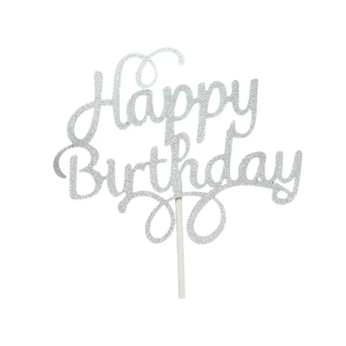 Happy Birthday Cake Topper Colour Printed Acrylic Party Decorations
