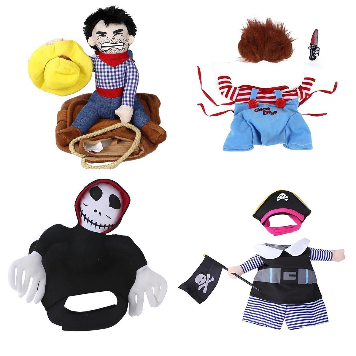 Halloween Dog Costume Pet Accessories Funny Dress Up for Small Medium Dogs view 3
