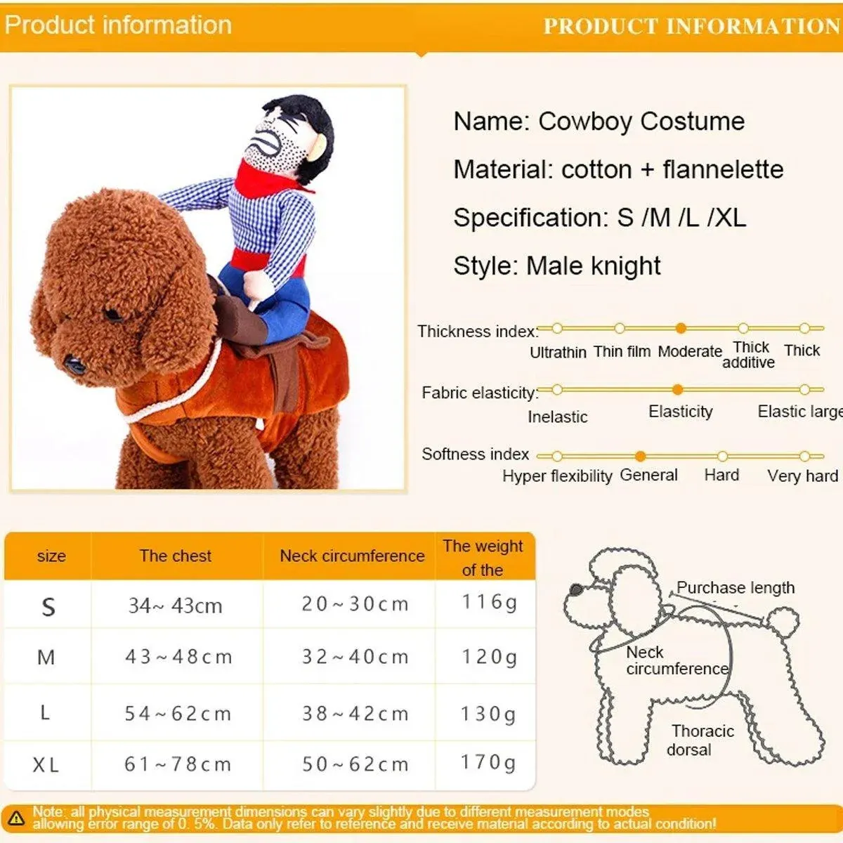 Halloween Dog Costume Pet Accessories Funny Dress Up for Small Medium Dogs view 4