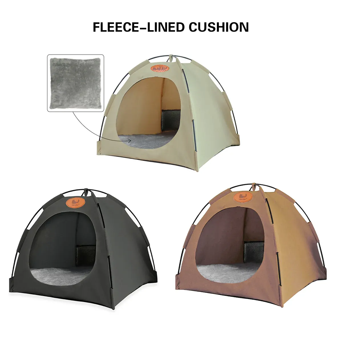 Folding Camping Pet Tent for Cats Puppy Bed Indoor Cat Nest Dog Cave Style view 10