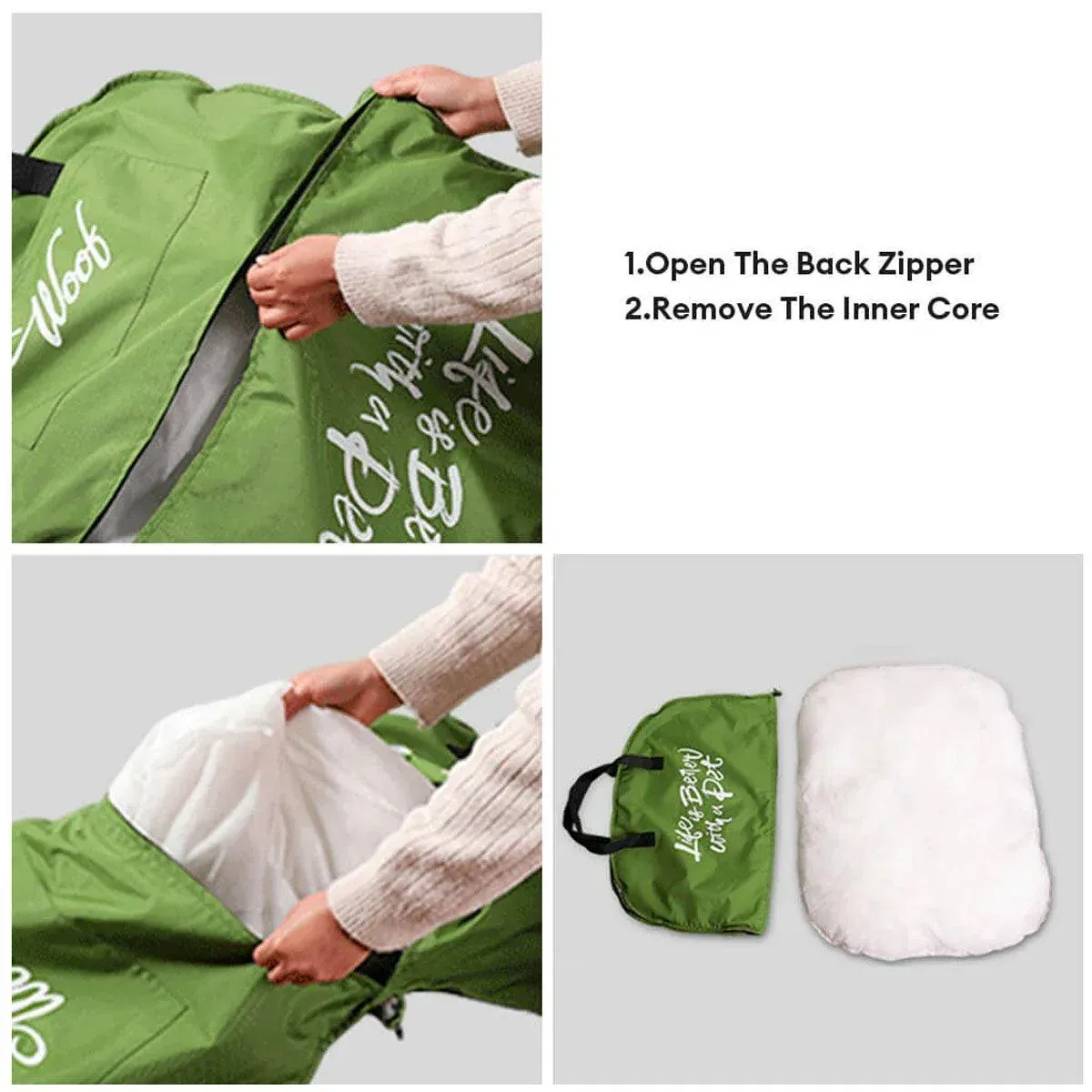 Portable Folding Pet Kennel Zippered Outdoor Dog Bed Travel Mat Waterproof view 10