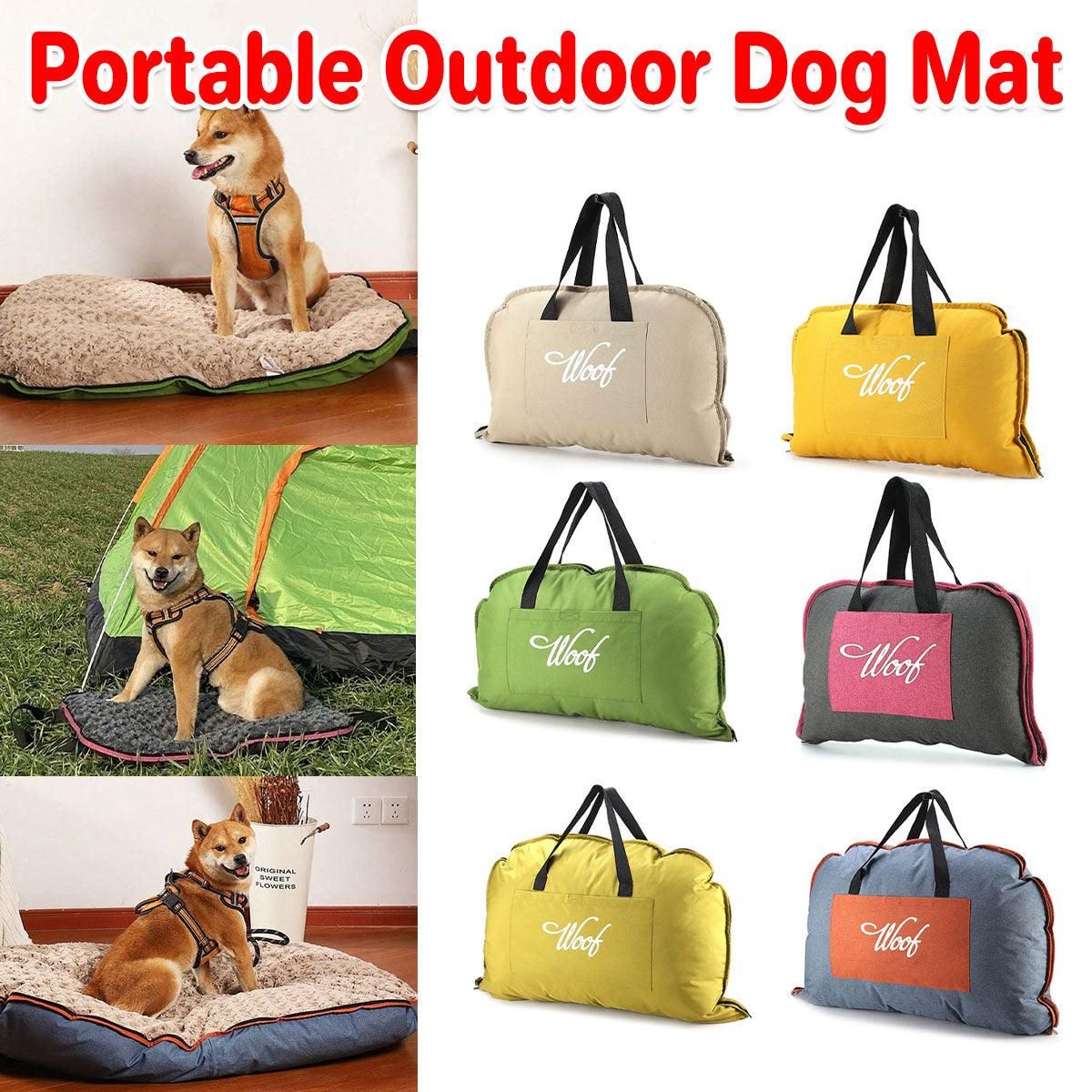 Portable Folding Pet Kennel Zippered Outdoor Dog Bed Travel Mat Waterproof view 15