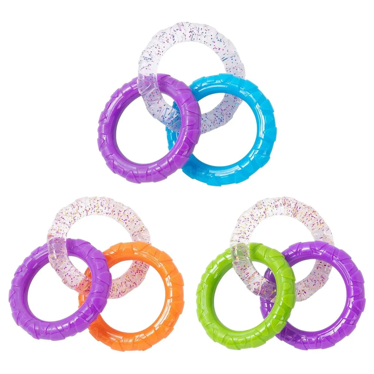 Interactive Dog Toys TRP Rubber Ring Teething Pet Rally Ring Chew Play Fetch view 3