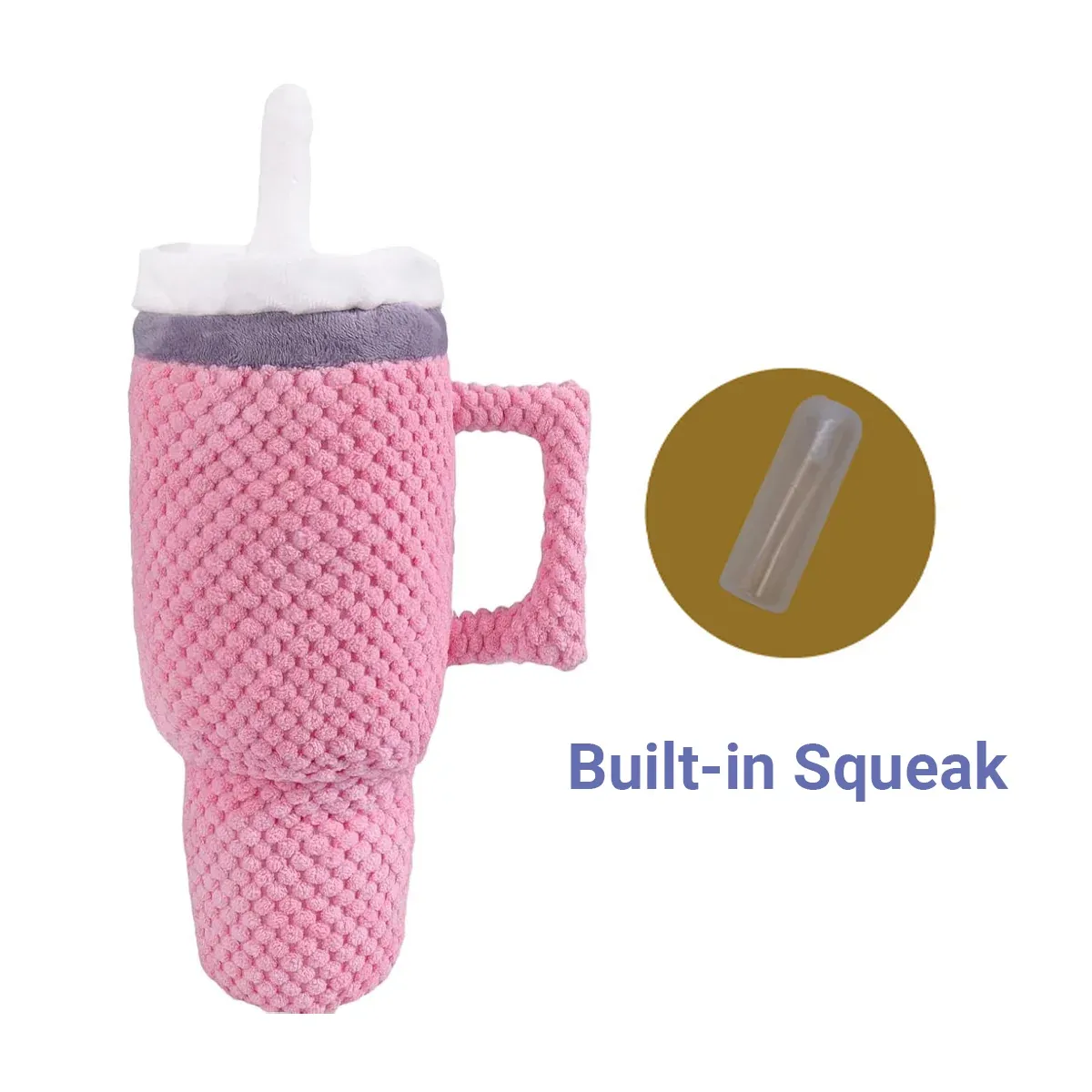Dog Squeaky Toy Stuffed Water Cup Toy Plush Cup Chew and Supplies Training Pet view 7