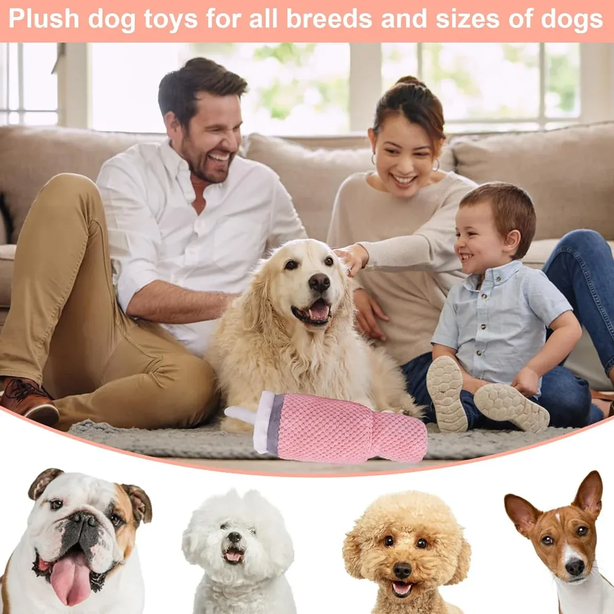 Dog Squeaky Toy Stuffed Water Cup Toy Plush Cup Chew and Supplies Training Pet view 14