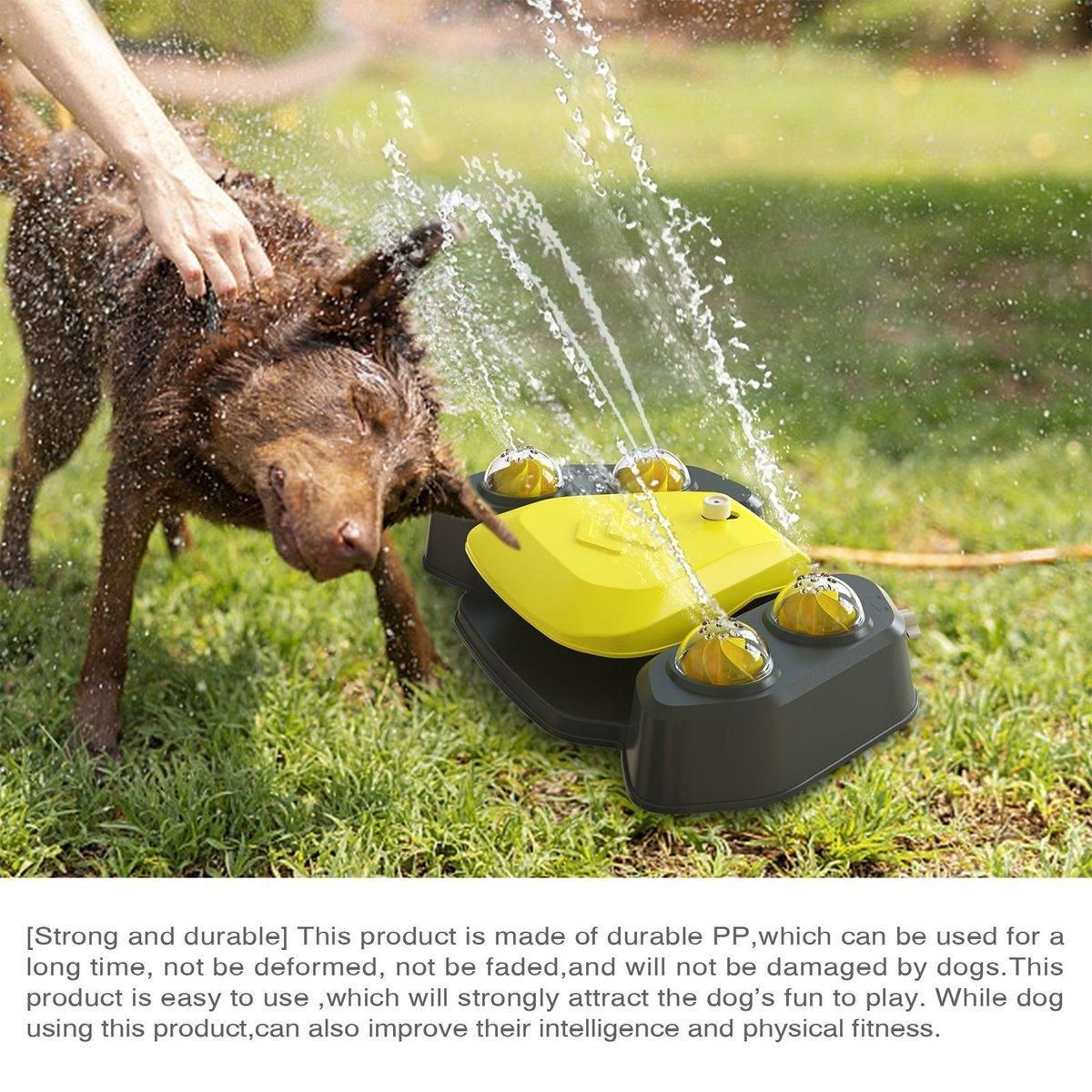 Automatic Water Feeder Dispenser with Bath Spray and Footstep Dog Toys for view 12