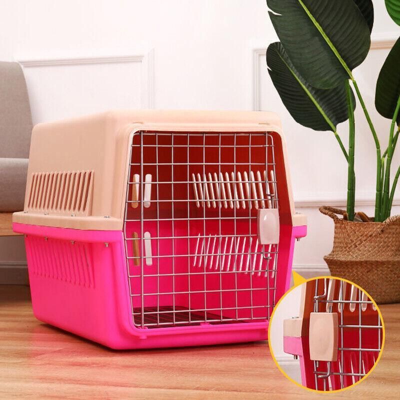 Large Pet Transport Crate for Dog Cat Rabbit Portable Ventilated Travel view 4