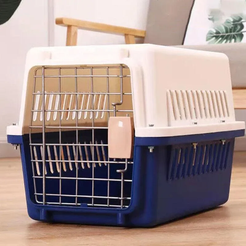 Large Pet Transport Crate for Dog Cat Rabbit Portable Ventilated Travel view 6