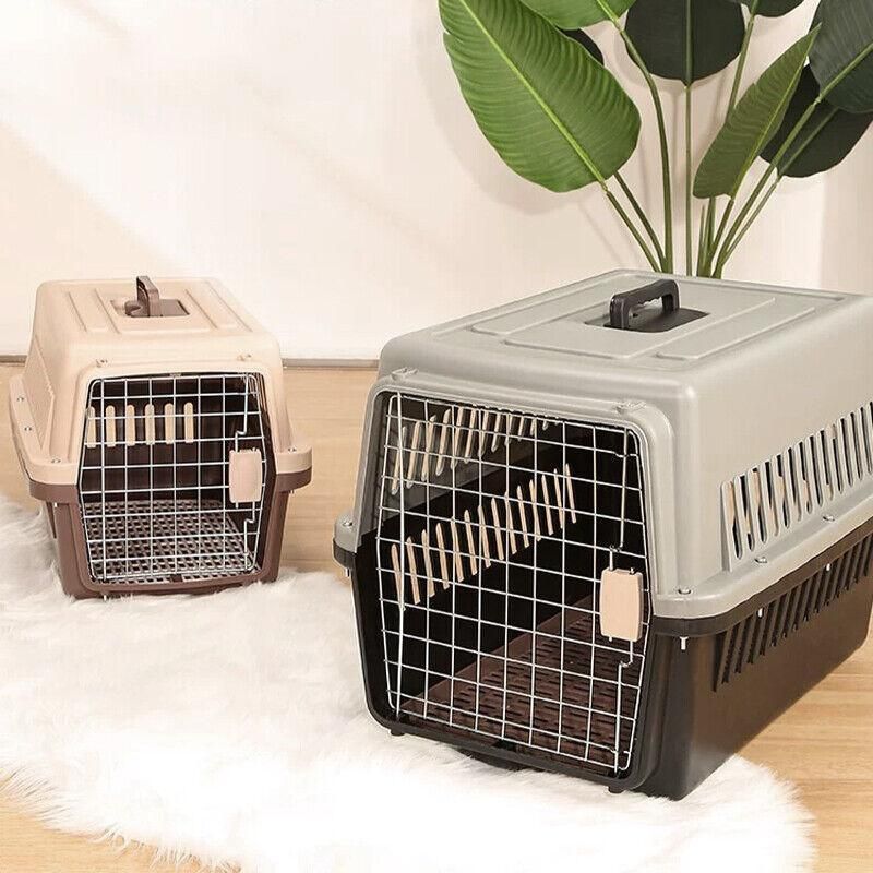 Large Pet Transport Crate for Dog Cat Rabbit Portable Ventilated Travel view 9