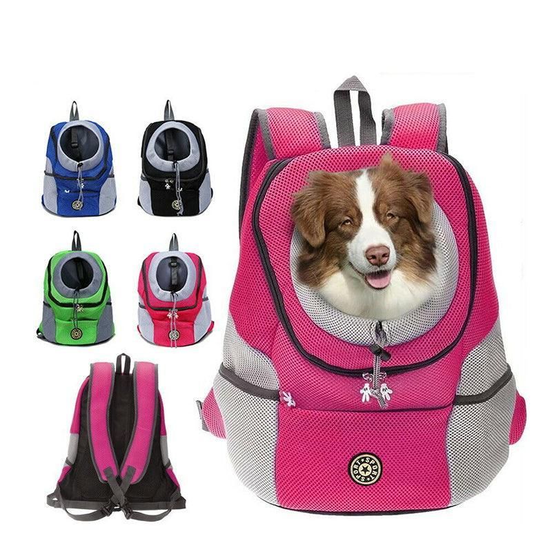 L Size Puppy Travel Mesh Pet Dog Carrier Backpack Front Travel Portable view 4