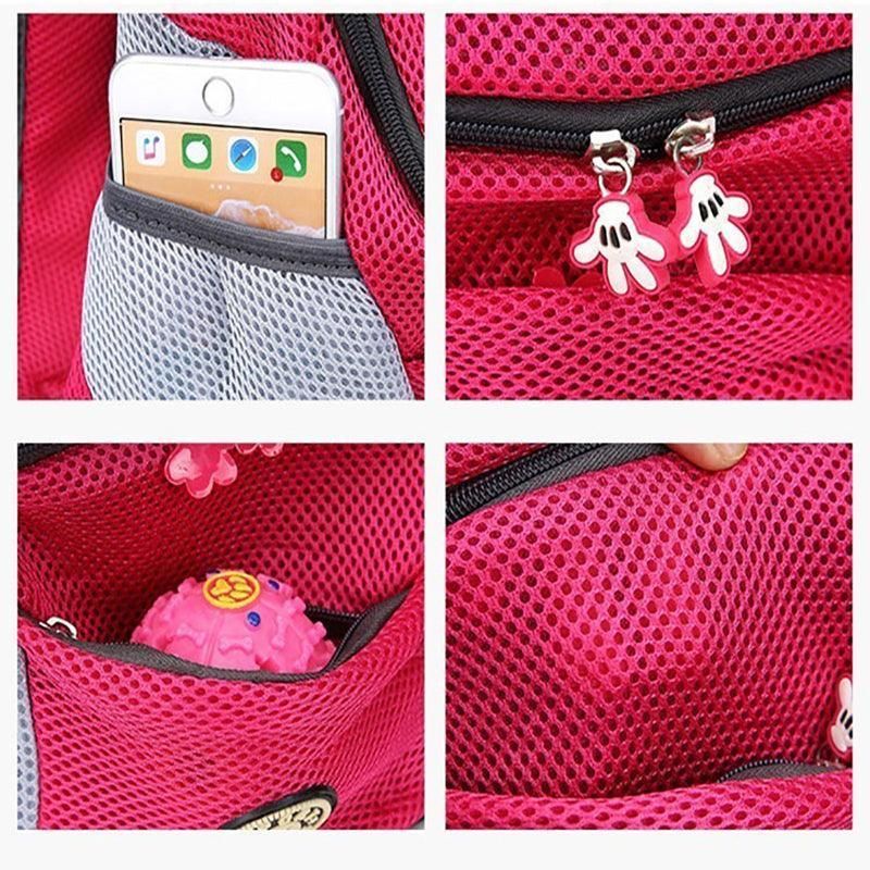 L Size Puppy Travel Mesh Pet Dog Carrier Backpack Front Travel Portable view 5