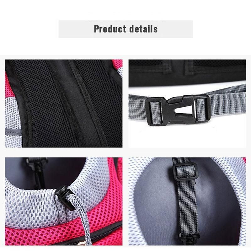 L Size Puppy Travel Mesh Pet Dog Carrier Backpack Front Travel Portable view 9
