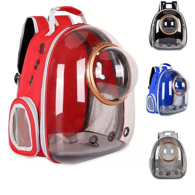 Travel Space Capsule Dog Cat Bag Breathable Outdoor Pet Backpack Carrier - Black view 3