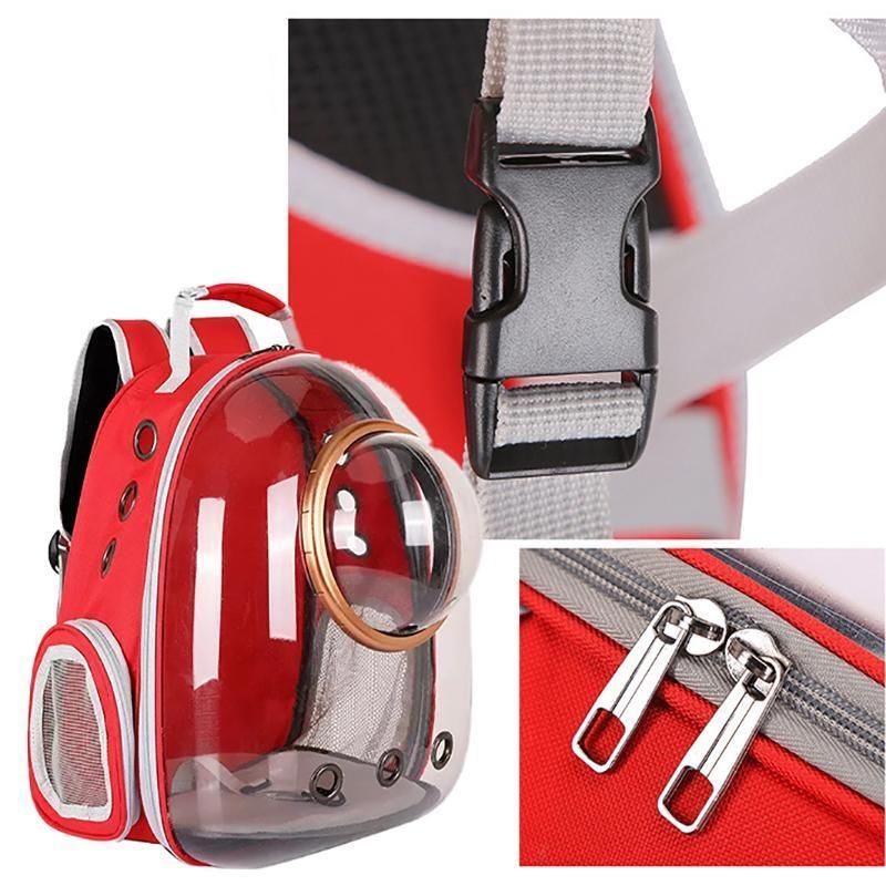 Travel Space Capsule Dog Cat Bag Breathable Outdoor Pet Backpack Carrier - Black view 7