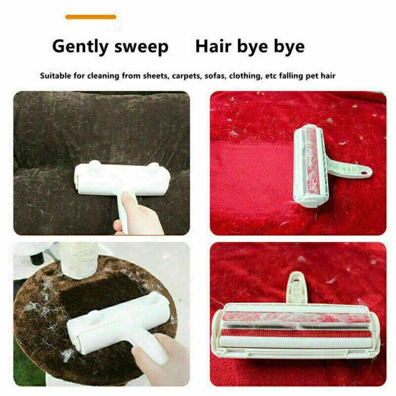 Pet Hair Remover Brush Dog Cat Fur Cleaning Roller Reusable Self Cleaning Tool view 8