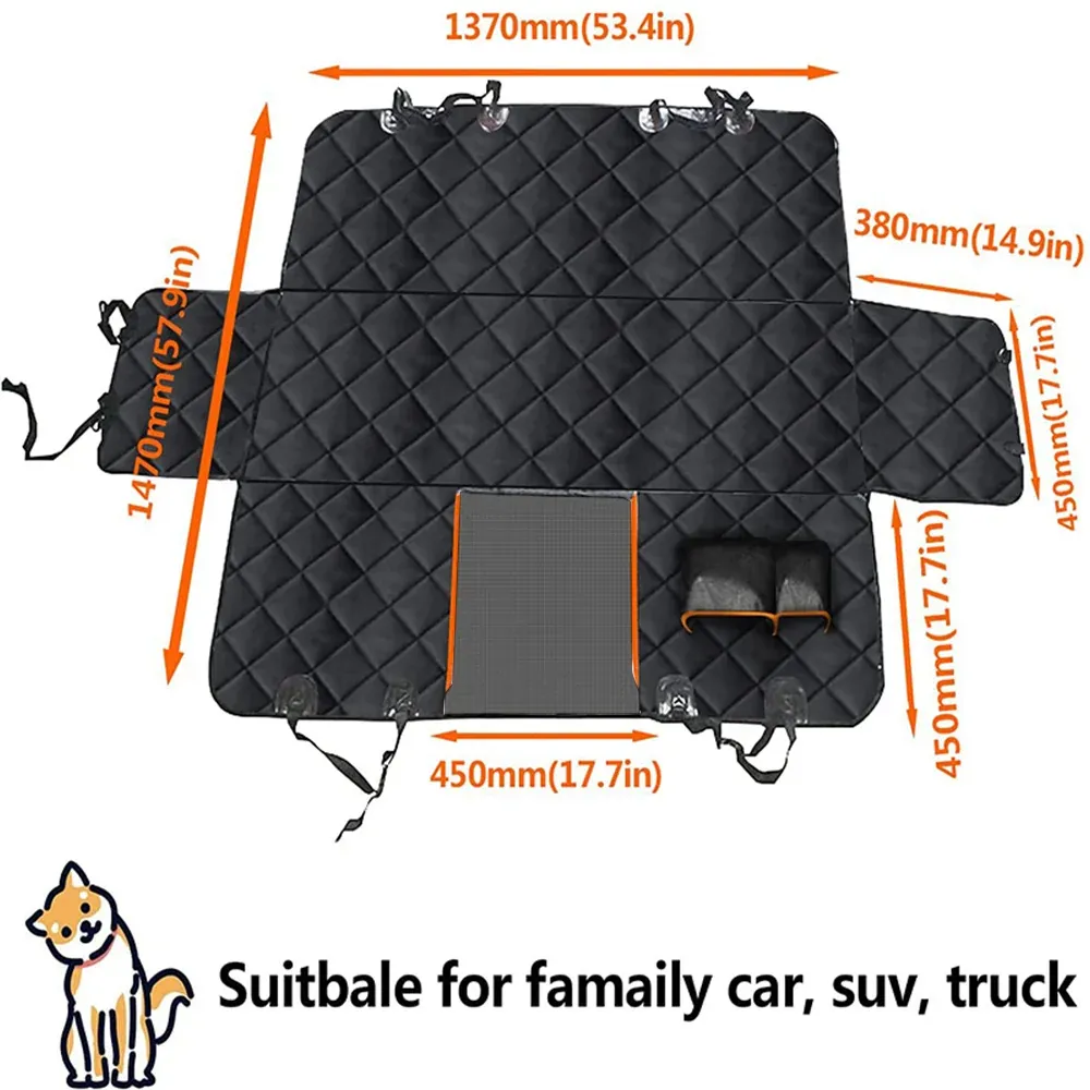 Waterproof Pet Car Mat Hammock Nonslip Back Protector for Dogs and Cats view 3