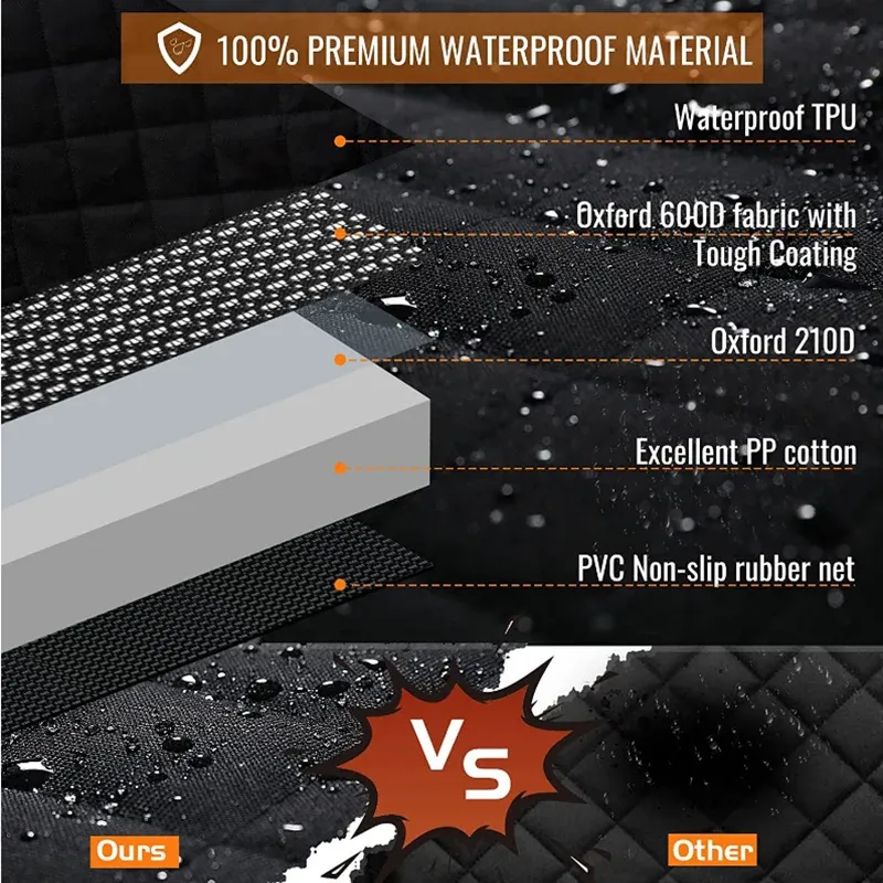 Waterproof Pet Car Mat Hammock Nonslip Back Protector for Dogs and Cats view 5