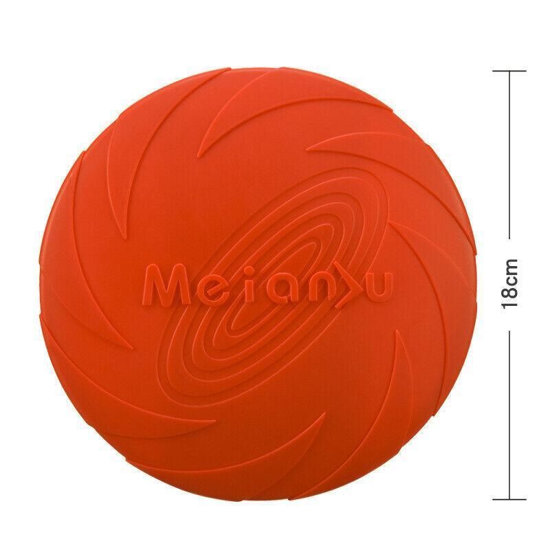 Frisbee Toy for Dogs Outdoor Fetch Training Soft Rubber Pet Flying Disc 18cm view 4